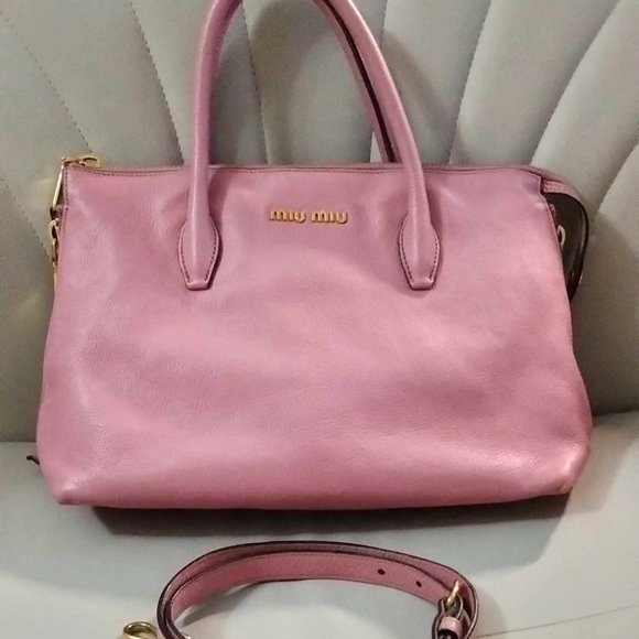 Miu Miu Handbags - Miu Miu 2-way shoulder bag pink